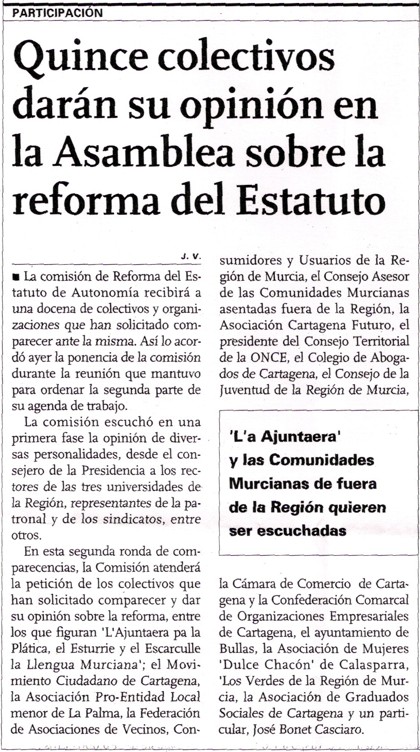 La Opinión de Murcia - 16-11-2006